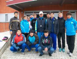 Kazak sporcular Erzurum kampında